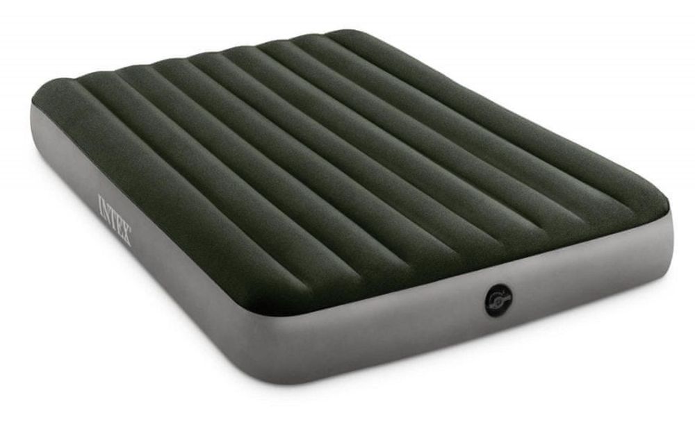 Materac Dmuchany Welurowy Dwuosobowy Łóżko 152x203x25 INTEX