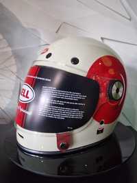 Kask retro Bell Bullitt TT Vintage White/Oxblood 'M GRATISY!