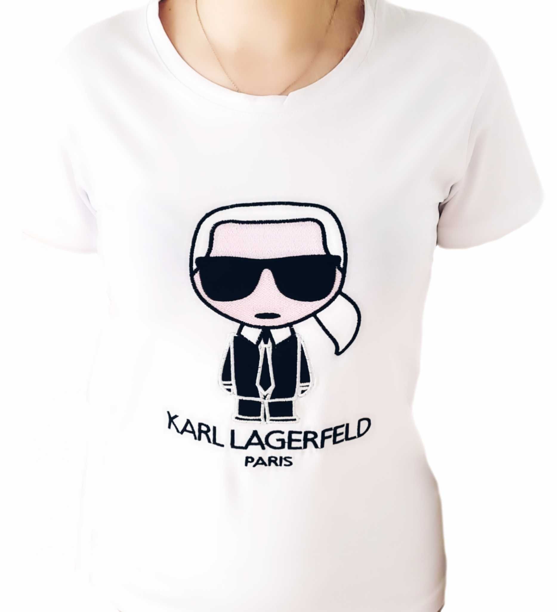 Koszulka damska Karl lagerfeld biała