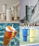 Оригінал Stanley Quencher термокухоль з ручкою з трубочкою Стенлі 40Oz