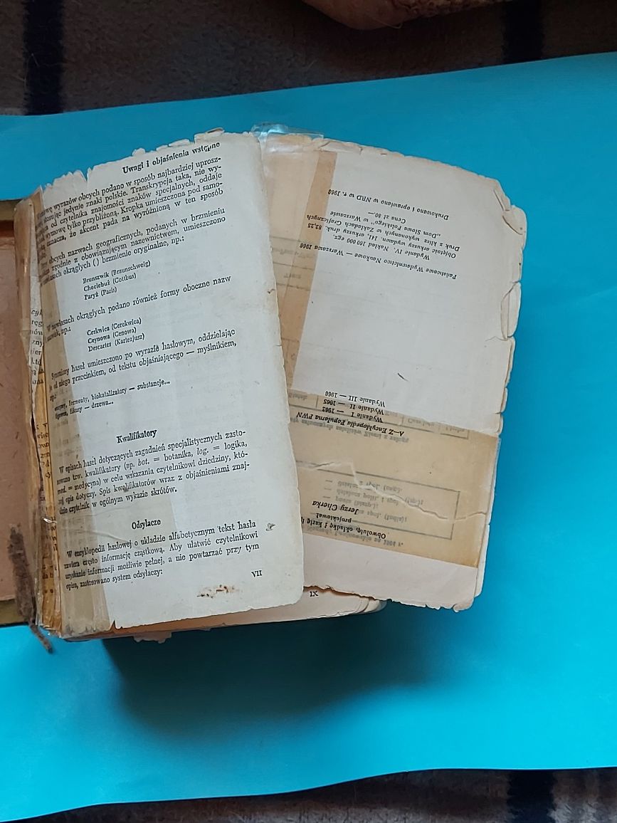 Stara książka PWN ZP encyklopedia 1966rok