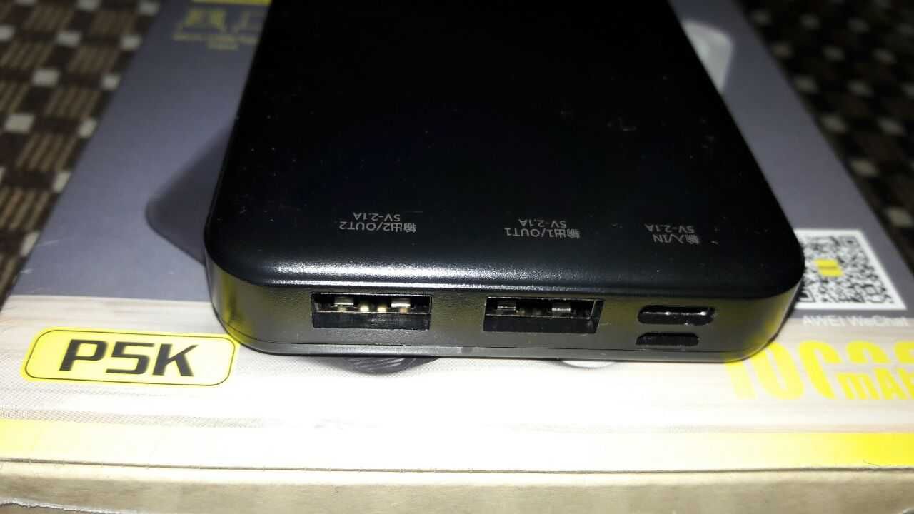 Power Bank Awei P5K 10000mAh