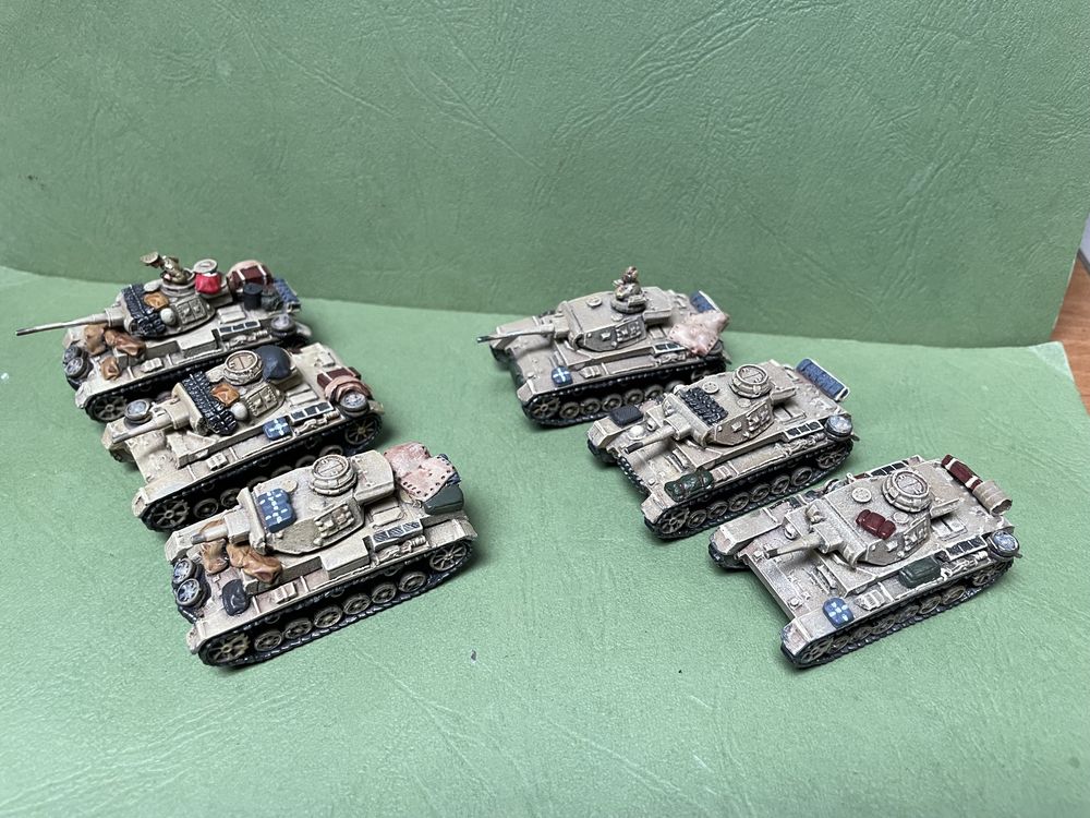 FoW - DAK Pz III (6 szt. metal) - gotowe do gry