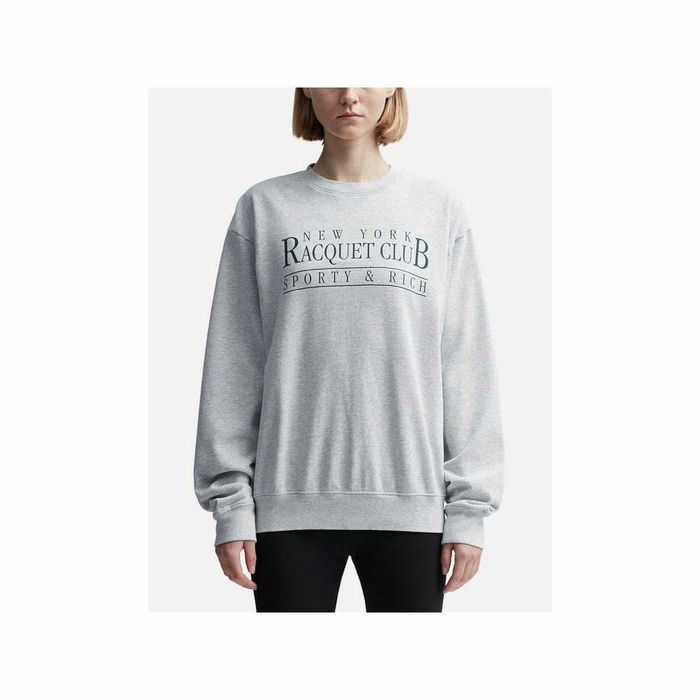 Світшот Sporty & Rich NY Racquet Club Crewneck Grey