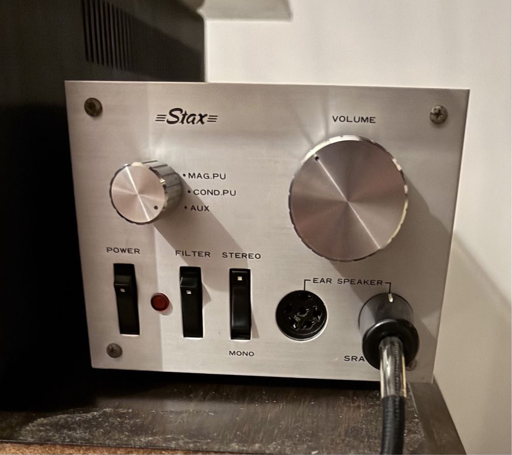 STAX SRA-3S wzmacniacz sluchawkowy lampowy sluchawki w zestawie