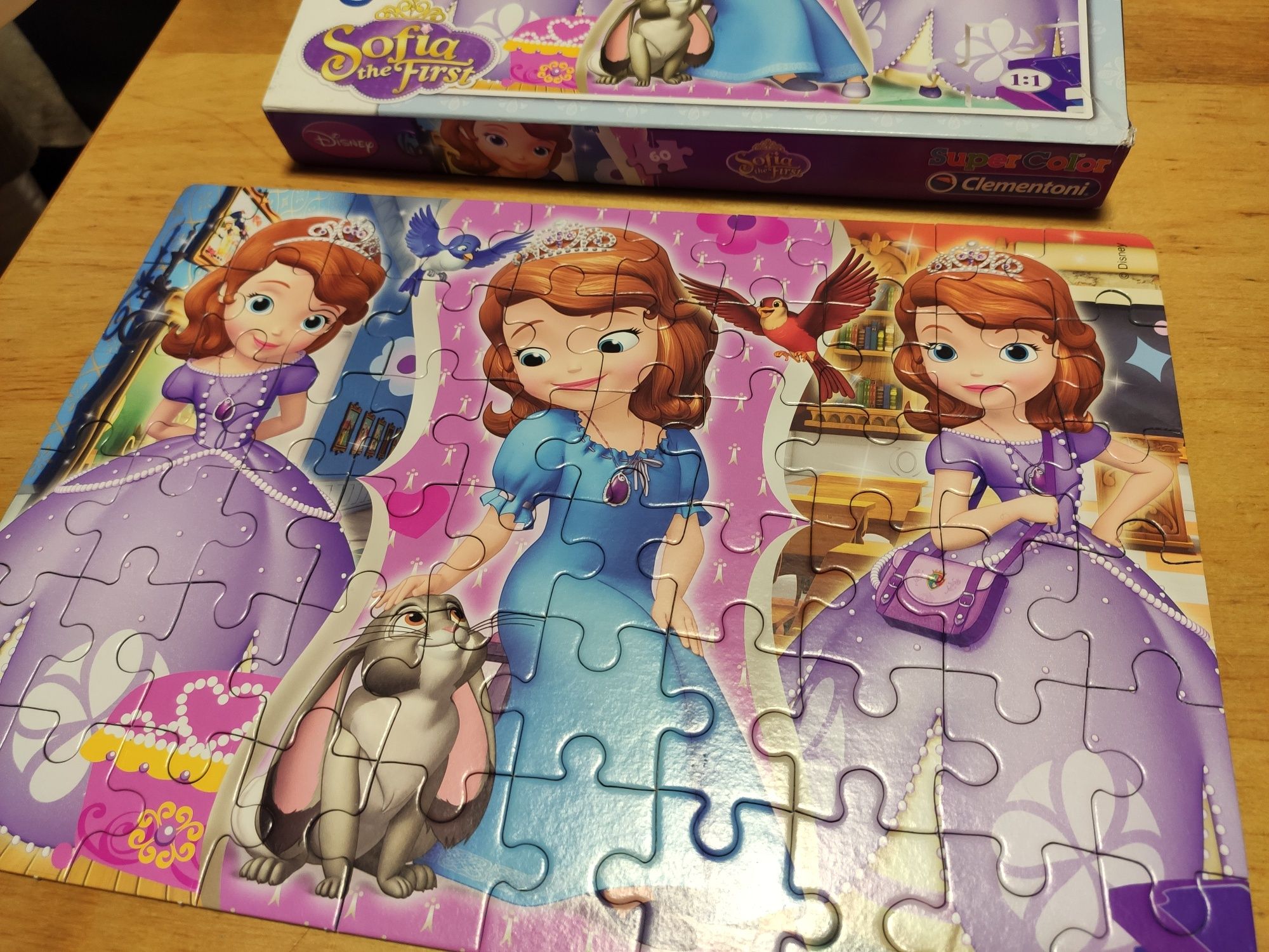 Puzzle Disney Sofia the first, jej wysokość Zosia, clamentoni 60 el.