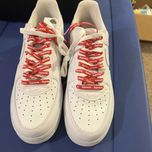 AF1\Powietrze*airDamskieNikeForce1SupremeWhite UnisexTrampki Rozm.44