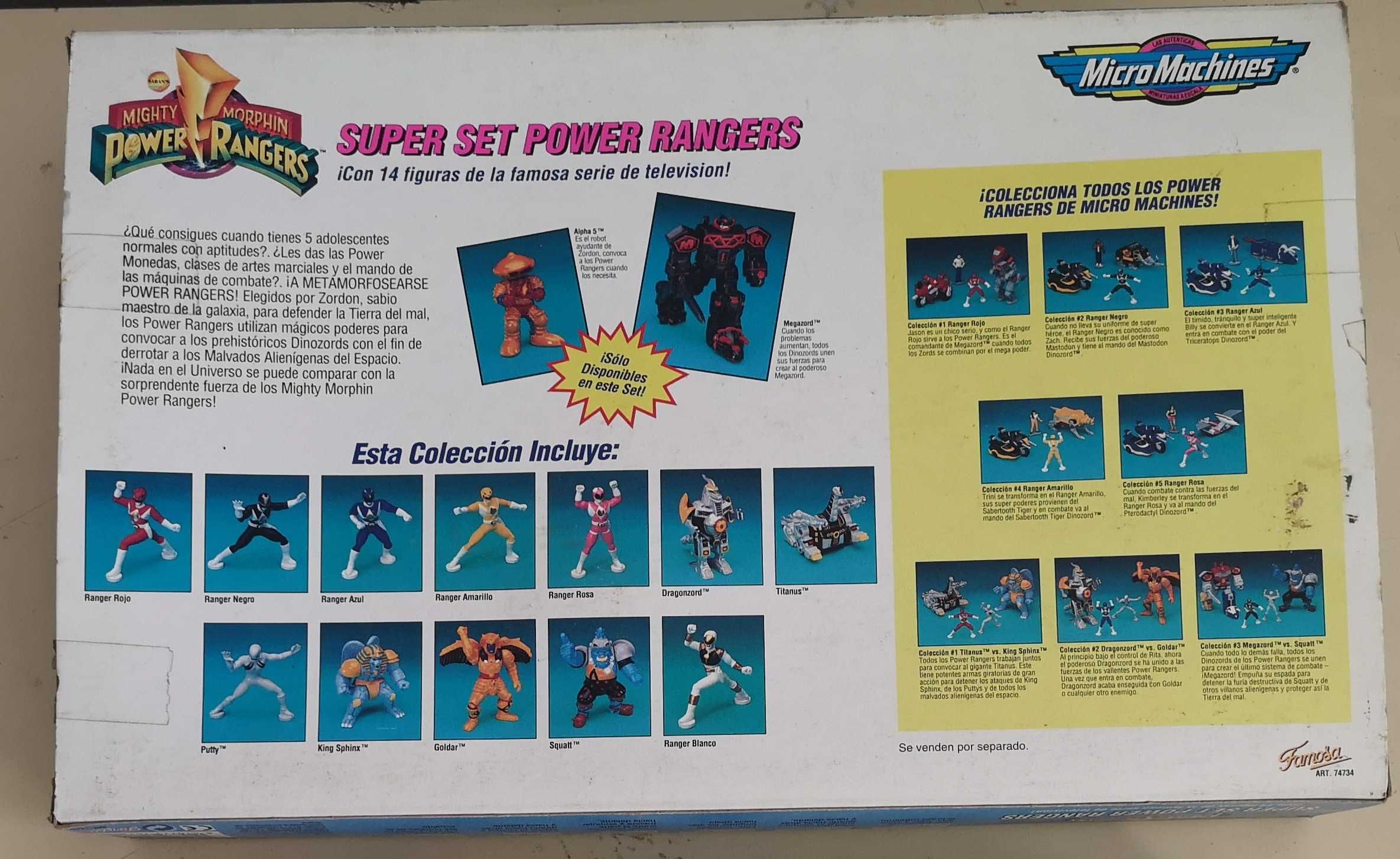 Power Rangers Micro Machines 1994 Mega Battle Collector's Set