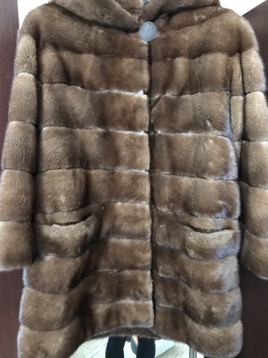 Шуба норка поперечка