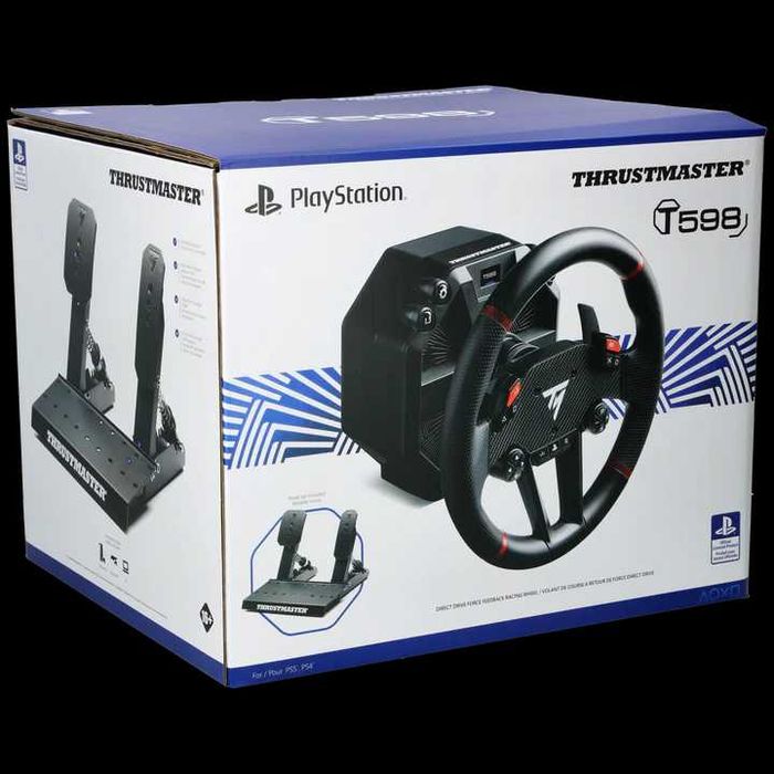 Kierownica Thrustmaster T598 + stojak GT Omega PRO/Jak nowa/Gliwice
