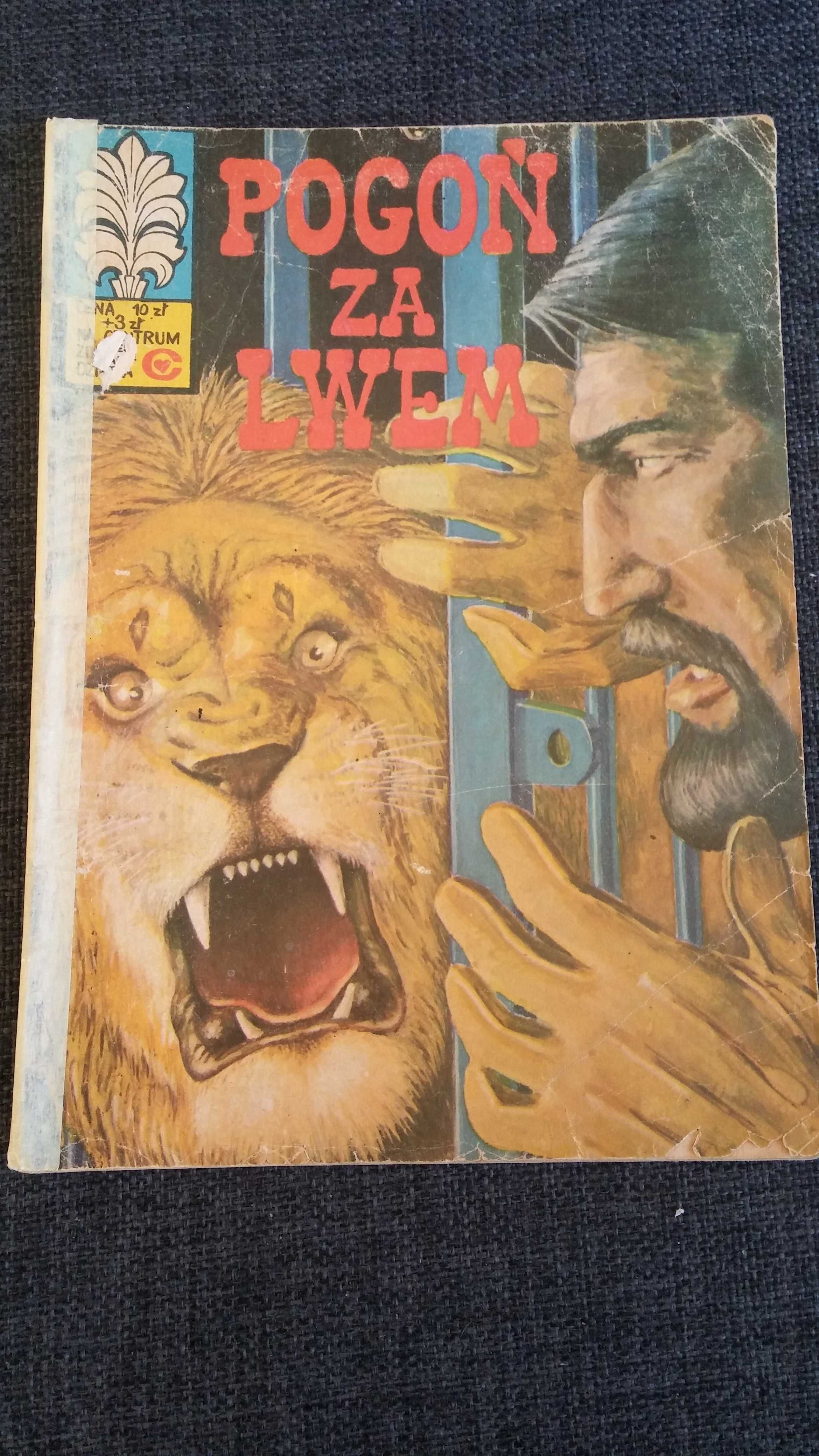 Pogoń za lwem kapitan Żbik 1980r komiks