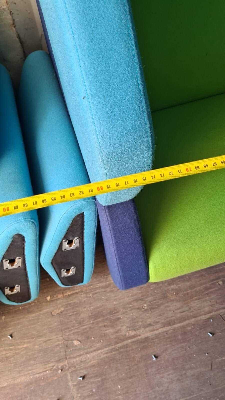 Sofa wypoczynek HEXA Wall dwuosobowa  biuro hotel budka akustyczna