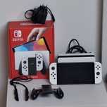 Idealny stan Nintendo Switch OLED biały na gwarancji