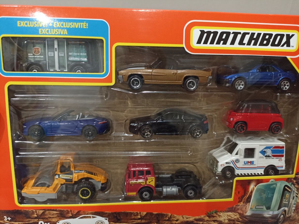 Набір машинок Матчбокс 9 шт Matchbox Cars, 9-Pack Die-Cast 1:64