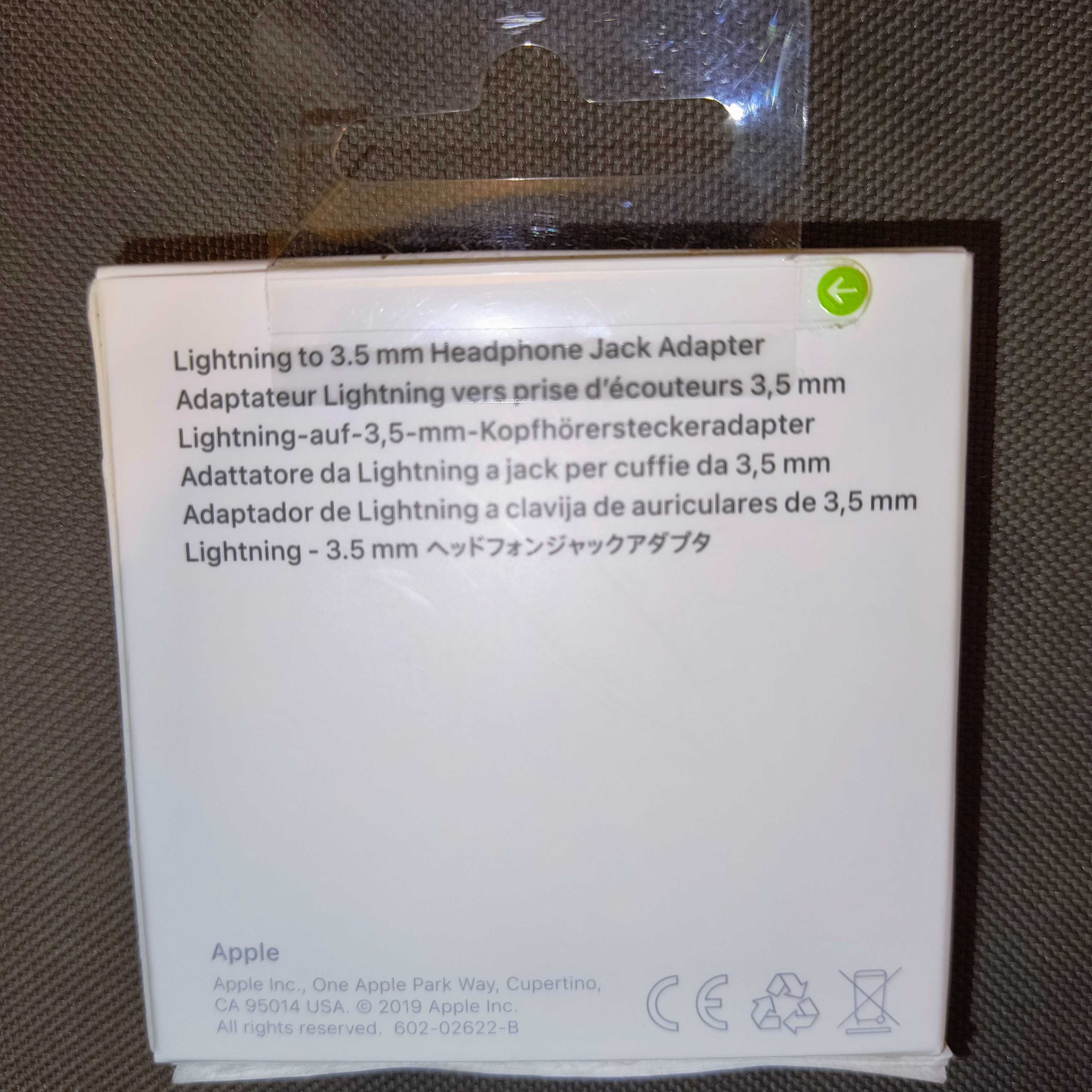 Oryginalny Adapter Przejściówka Słuchawek Iphone Lighting do Jack TRRS