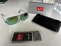 Okulary przeciwsłoneczne męskie Ray Ban Lustrzanki Jak Nowe 250zł!!