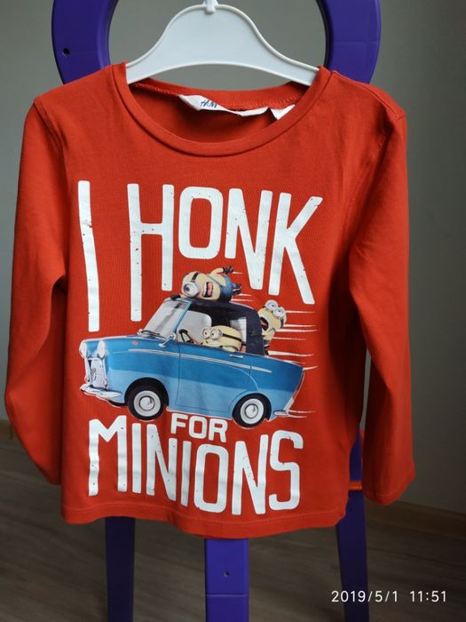 Реглан кофта футболка с длинным рукавом H&M Англия р. 104