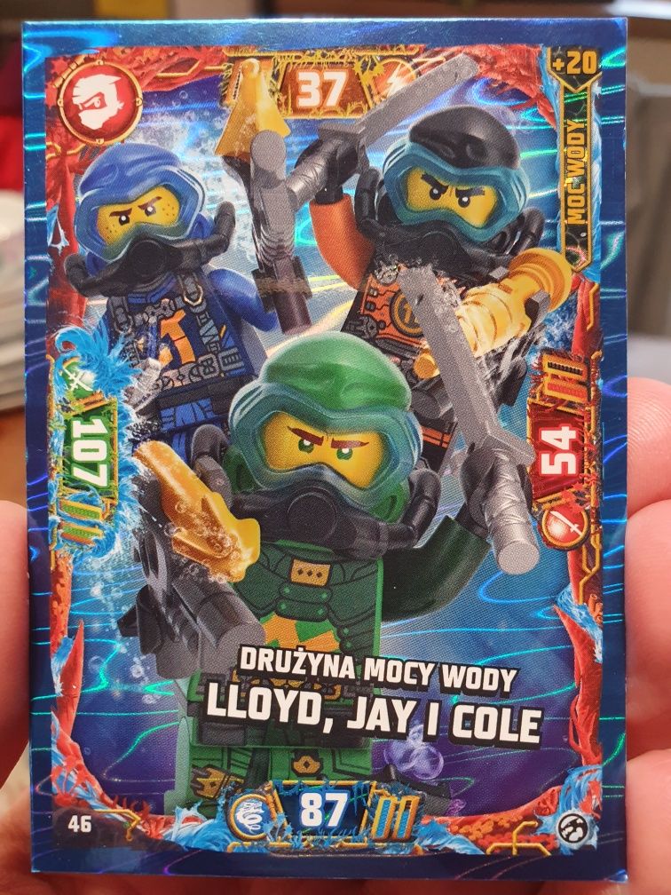 Karta Lego Ninjago drużyna Lloyd, Jay i Cole 46