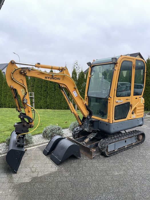 Minikoparka Hyundai Robex 16-9 r 2018 2 t. Cat Kubota Bobcat kpl łyżek