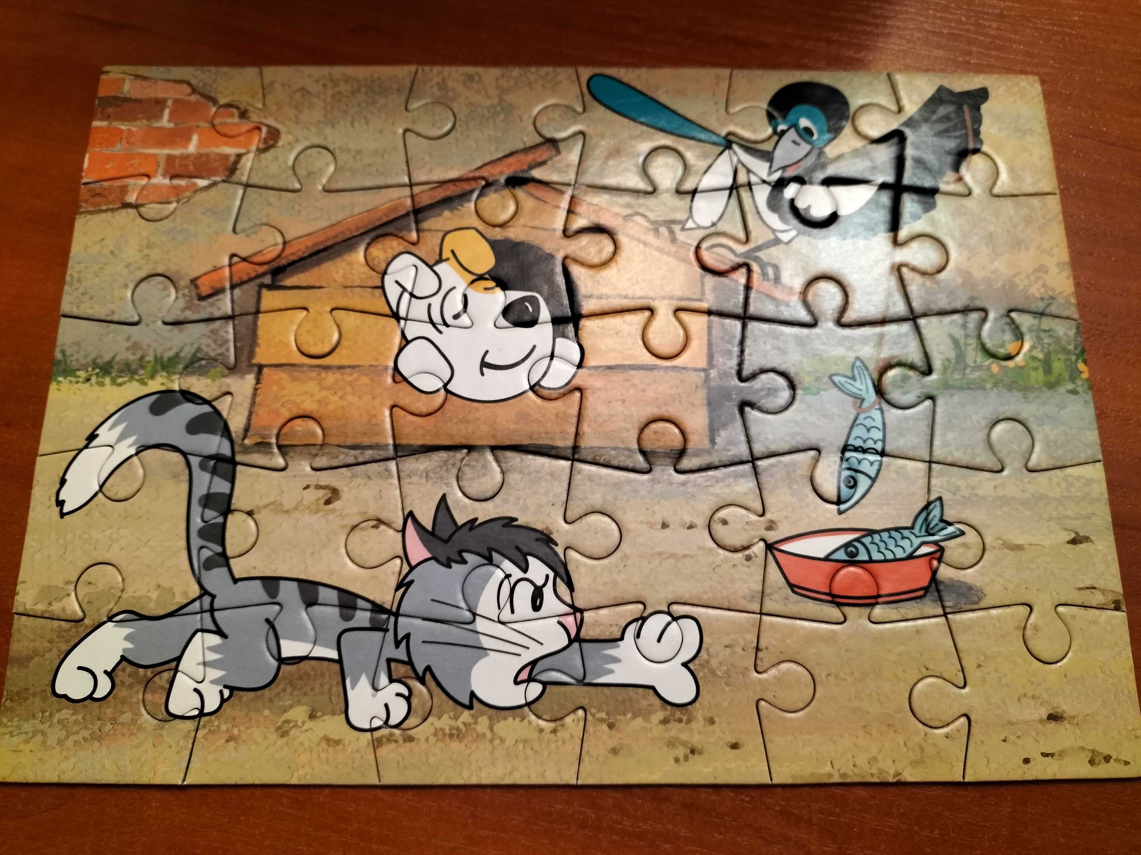 Puzzle  przygody Reksia