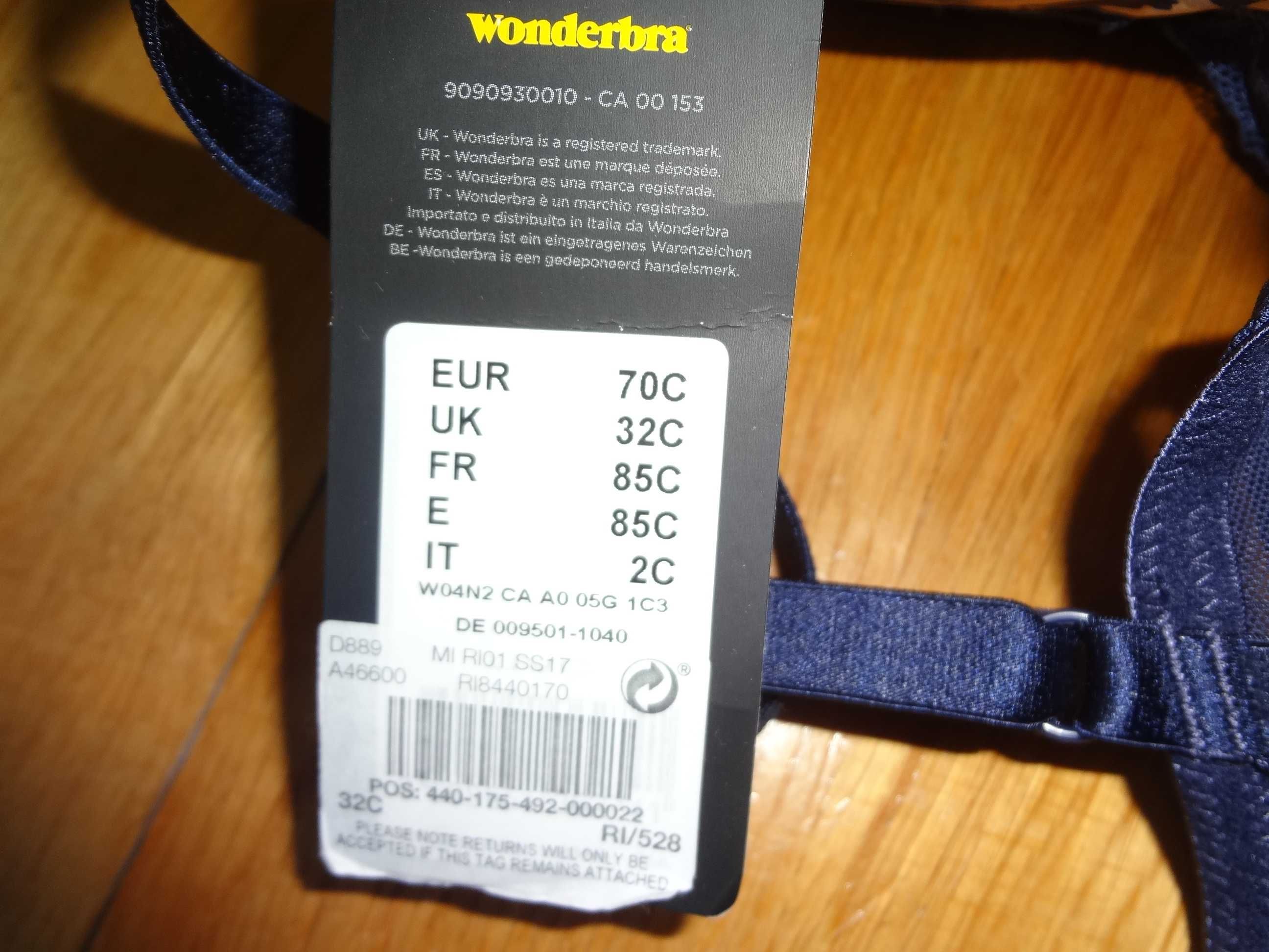 Biustonosz Wonderbra Wild Rivera 70C nowy, push up