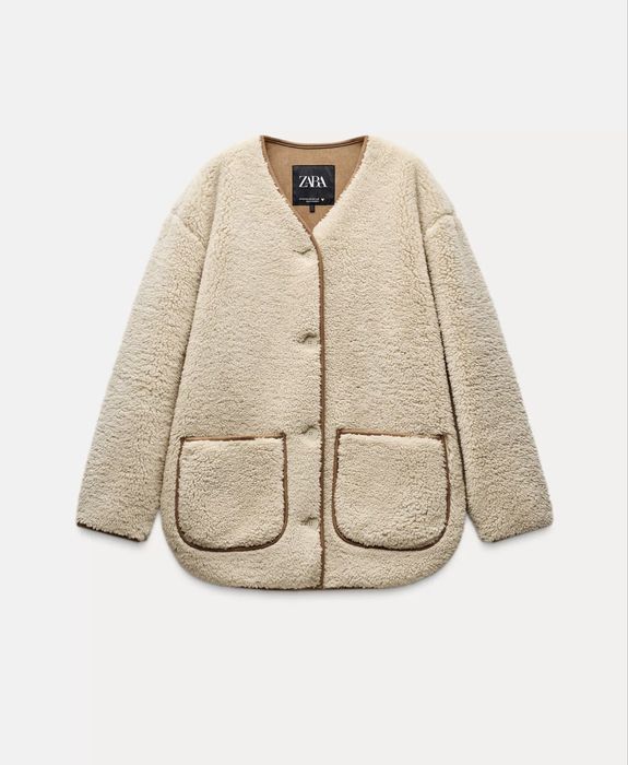Хутряна куртка Zara  розмір M-L