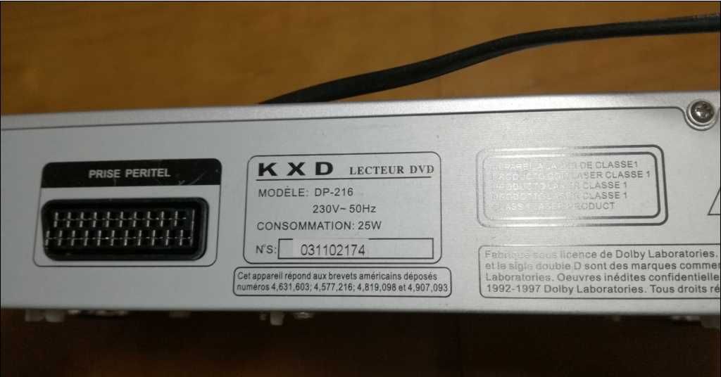 47Leitor DVD KXD   ( usado )