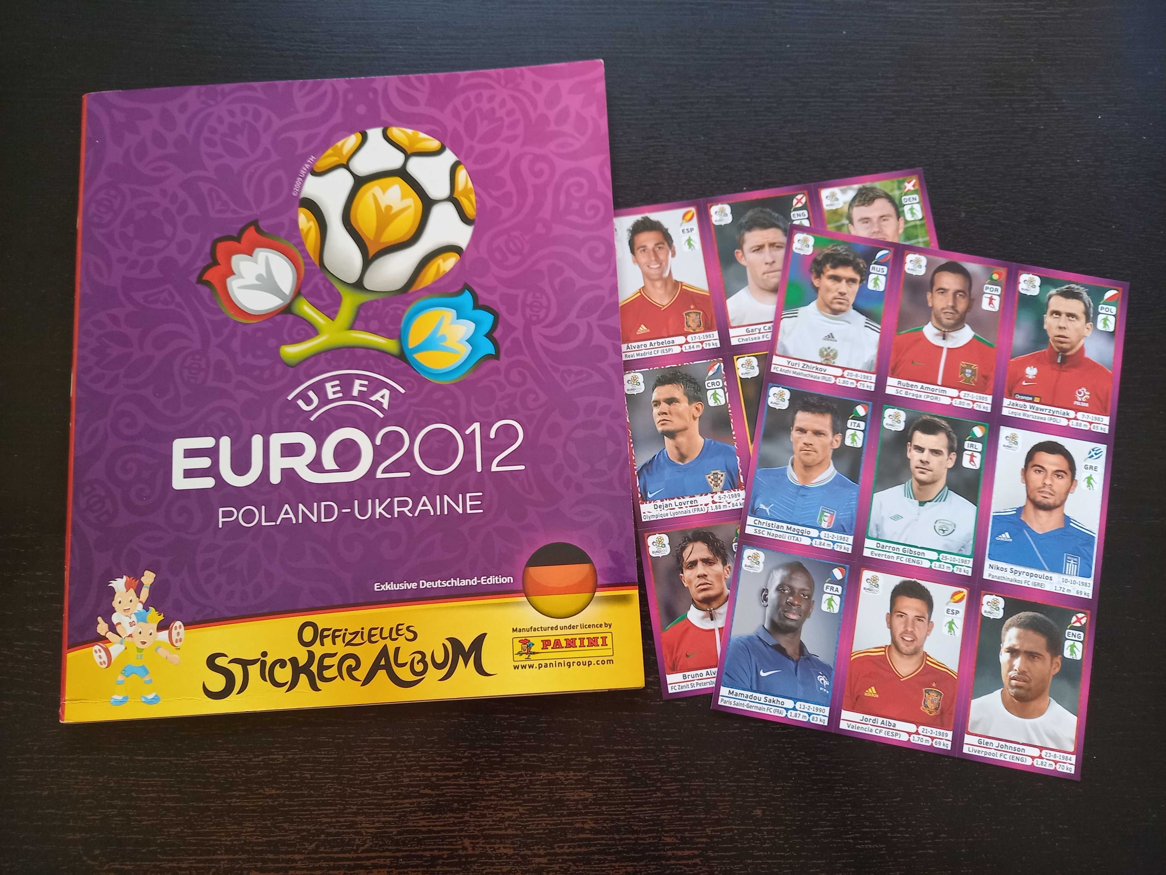 Caderneta de cromos futebol UEFA Euro Polónia-Ukraine(Versao Germany)