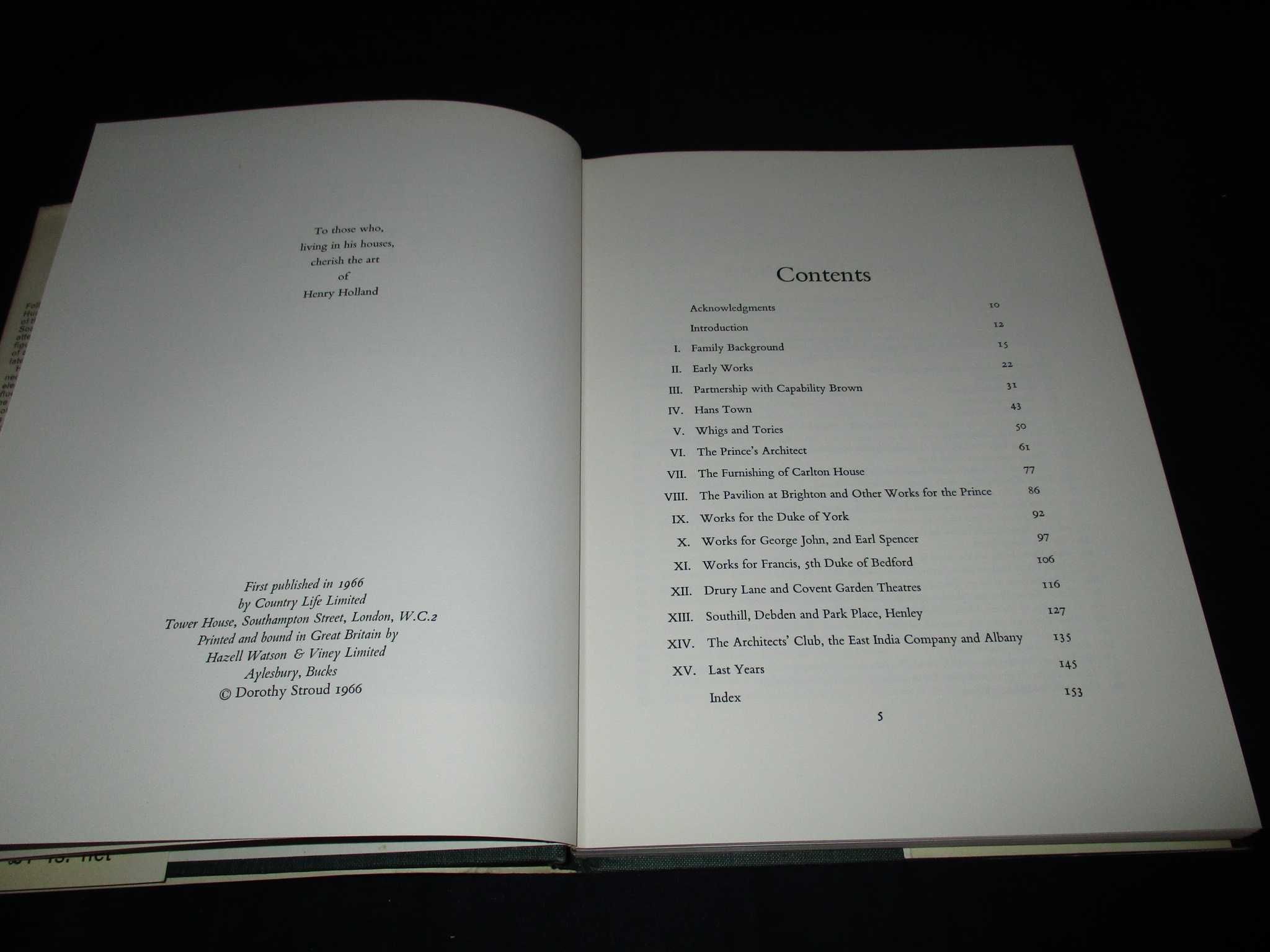 Livro Henry Holland Life and Architecture 1966