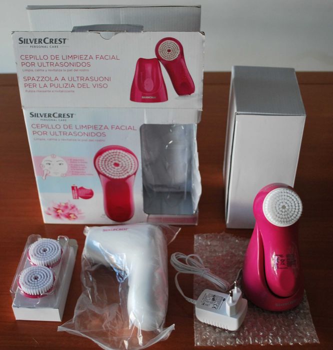 Escovas de Limpeza Facial Ultrassons Silver Crest (Estojo Completo)