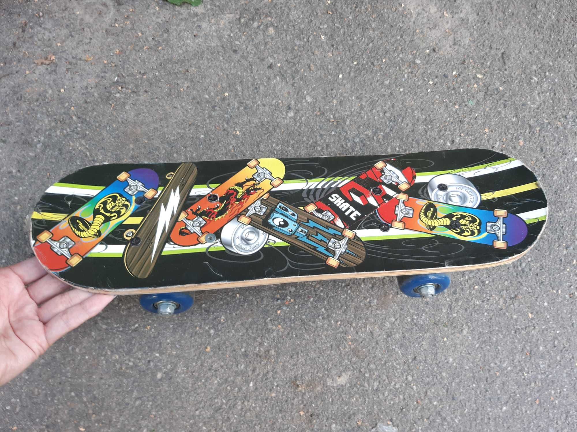 Скейтборд дитячий дерев'яний