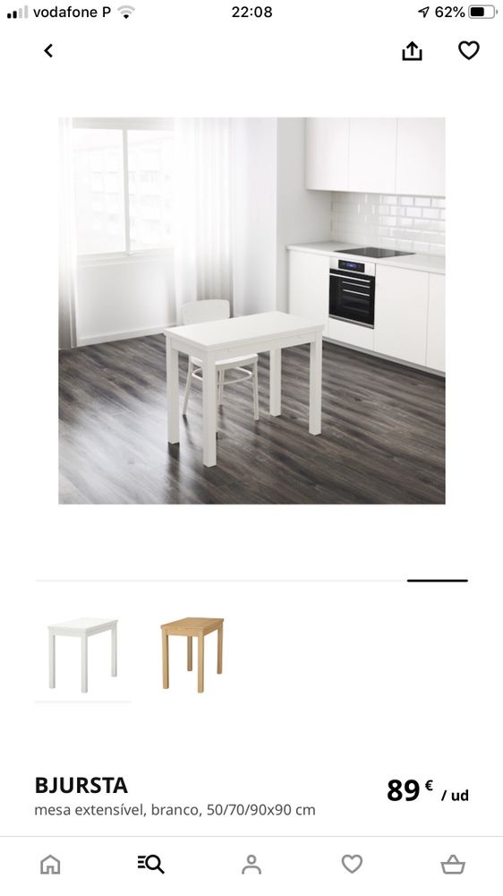 Mesa cozinha ikea extensivel + 2bancos urgente