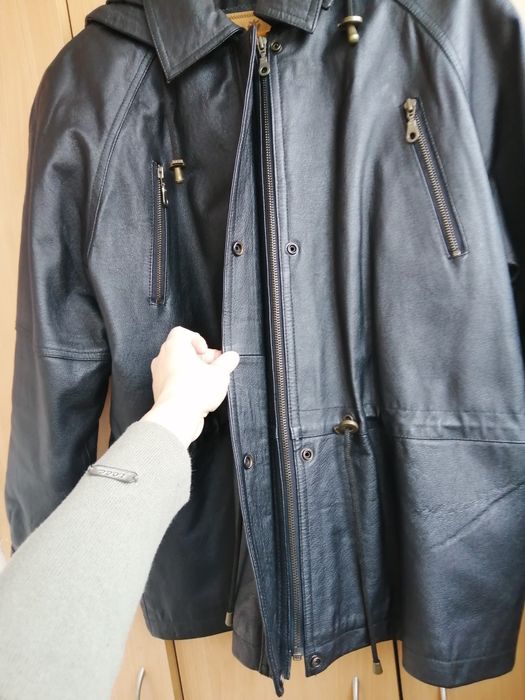 Кожаная куртка Milan leather, парка в Новом состоянии М-XL!