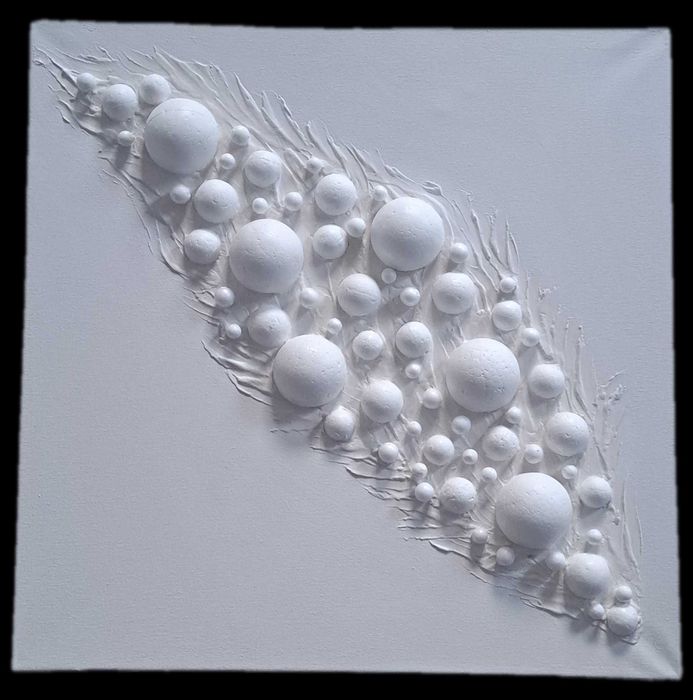 Nowoczesny obraz struktura+akryl