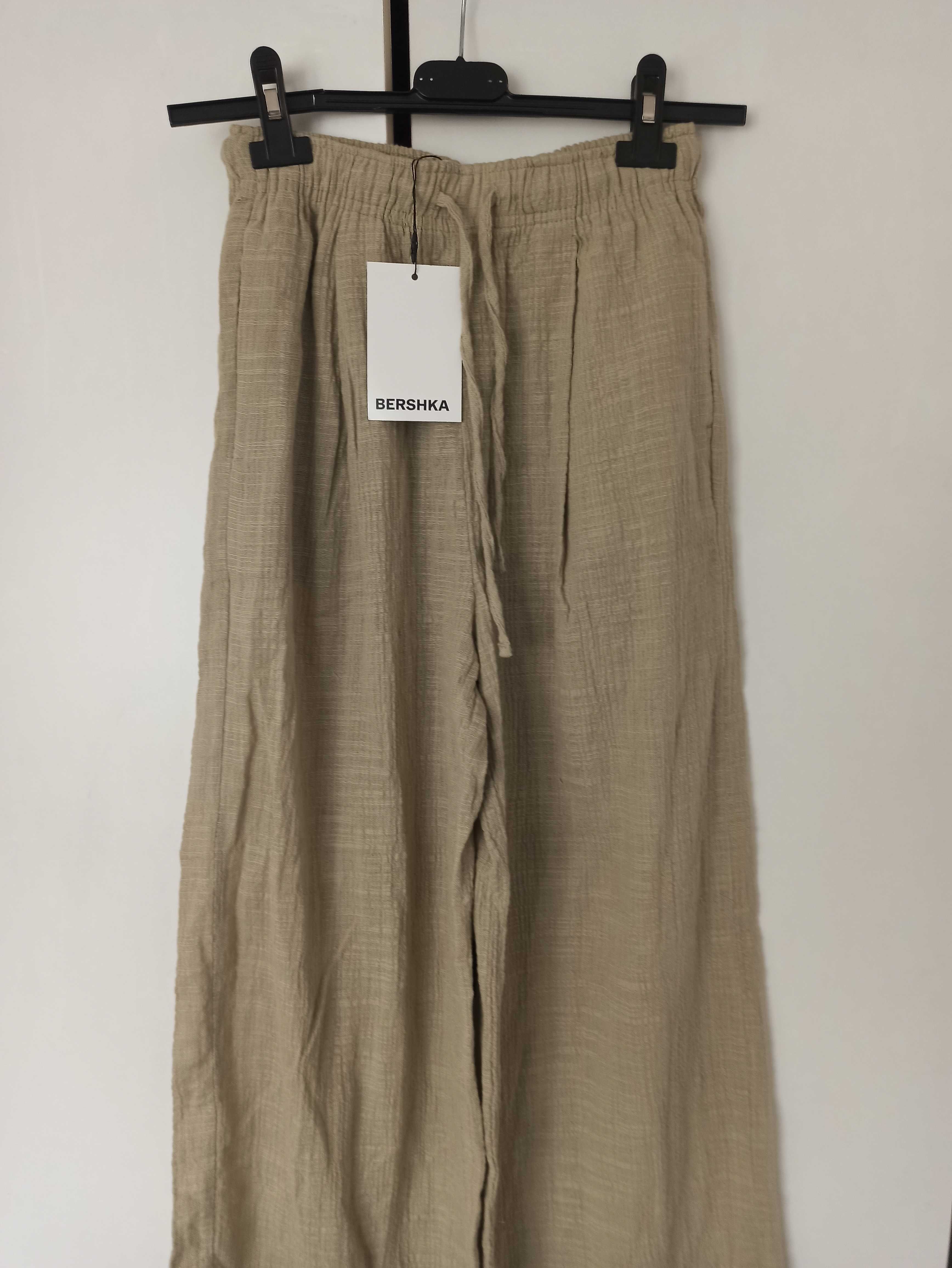 Nowe z metką spodnie wide leg Bershka r. XS