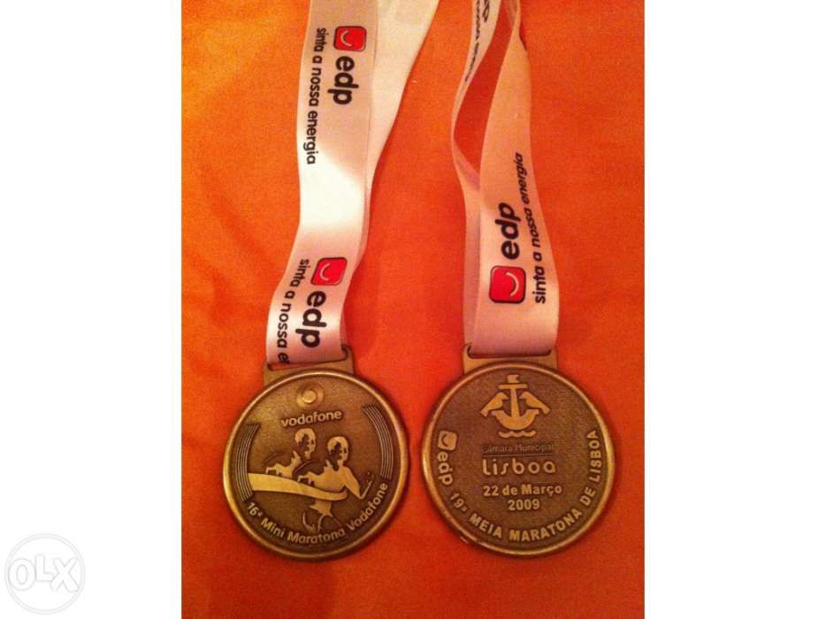 2 Medalhas Maratona Carlos Lopes 2006 e Lisboa 2009