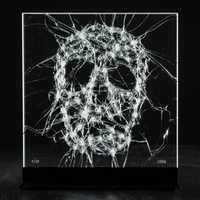 Simon Berger - Skull escultura vidro a super preço