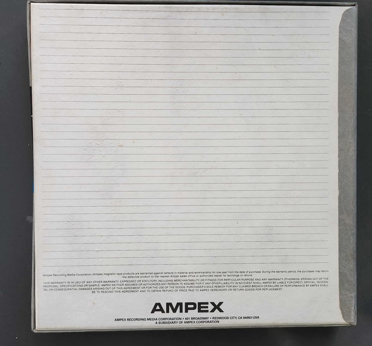 Bobine de Áudio Ampex nova