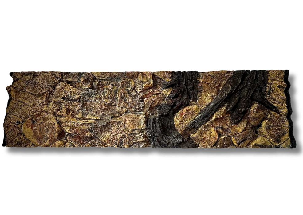 Tło Strukturalne wewnętrzne do akwarium KORZEŃ 200x60 cm.