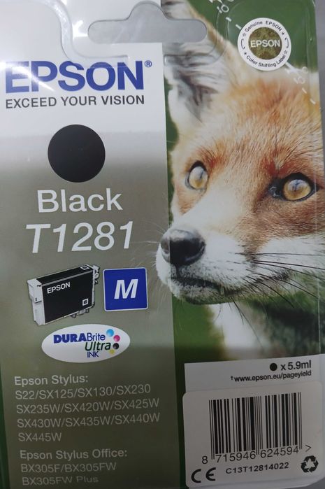 Tinteiro EPSON (raposa) T1281 (preto)