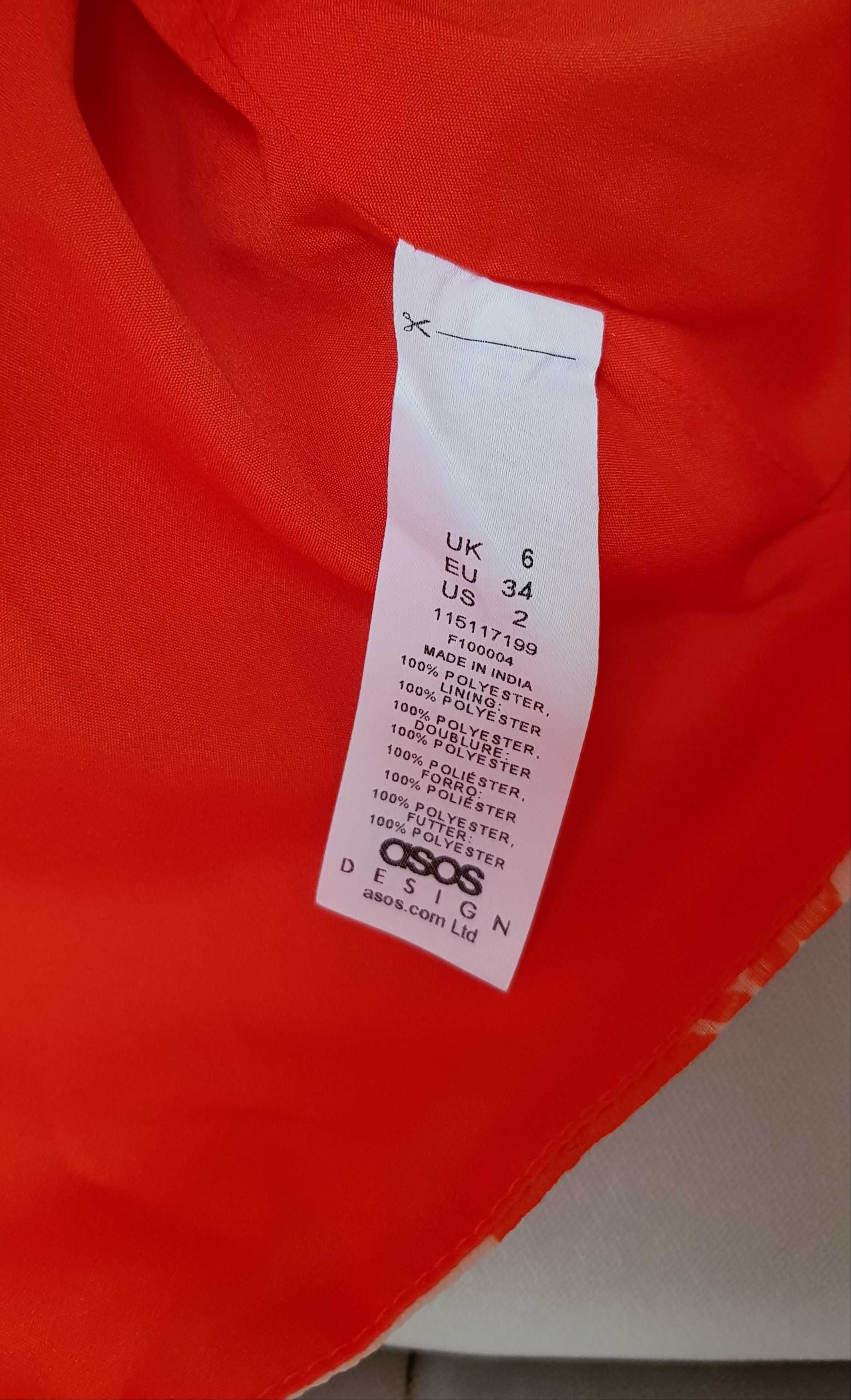 Sukienka mini kwiaty Asos XS