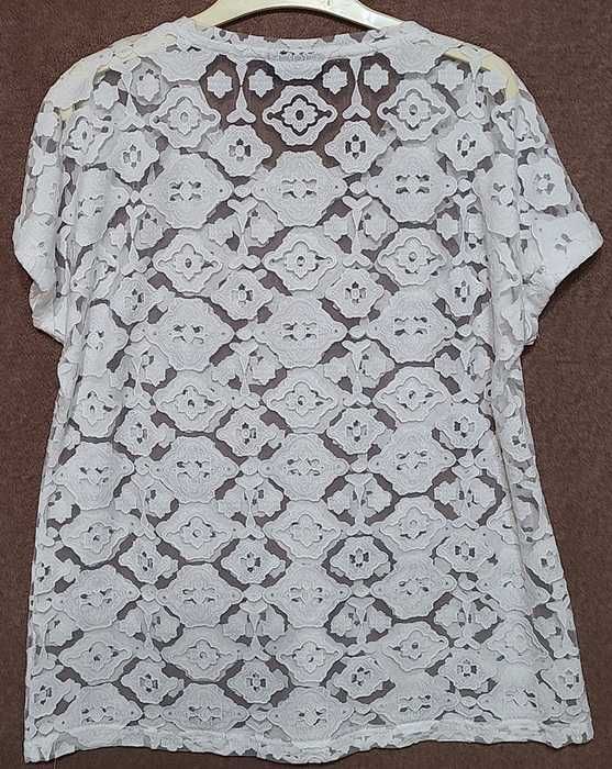 Bluzka koronkowa na tiulu roz.42