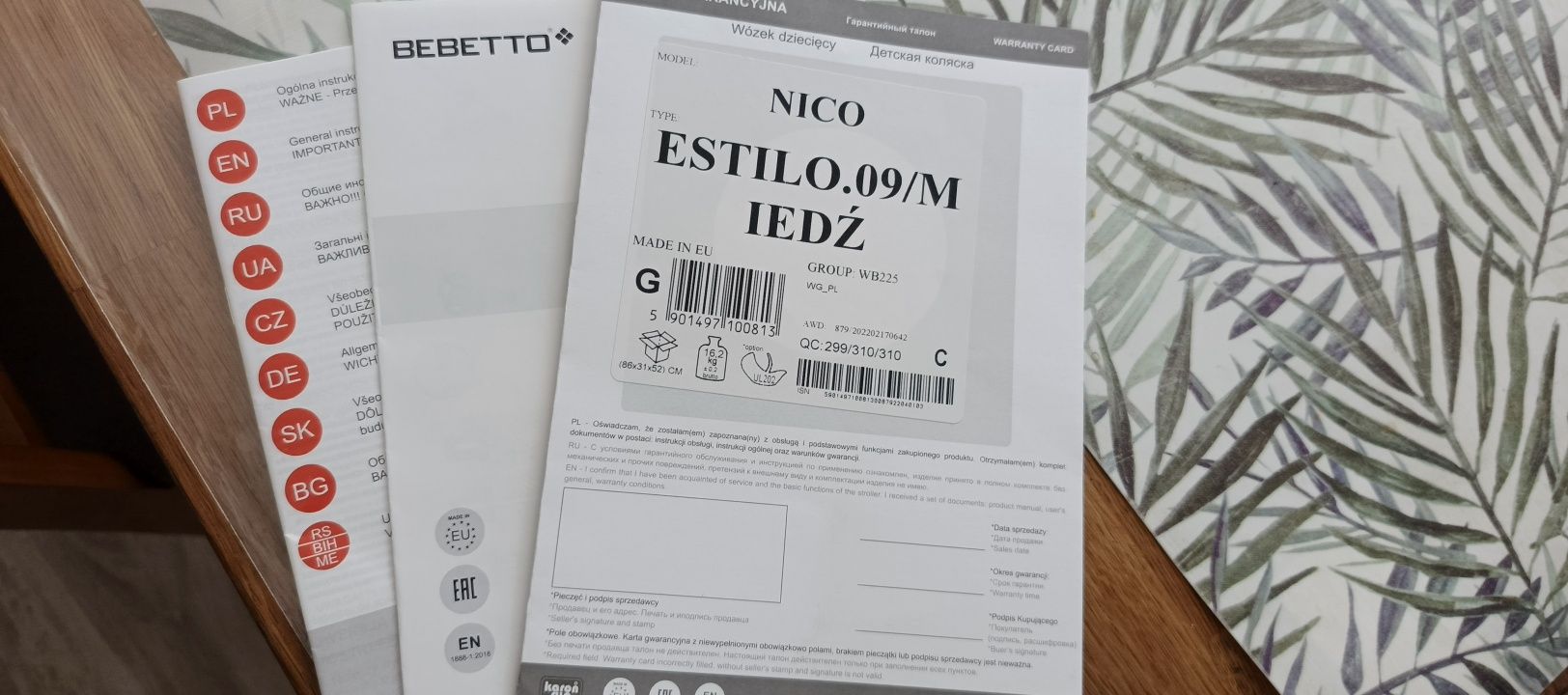 Wózek spacerowy spacerówka Benetto Nico Estilo