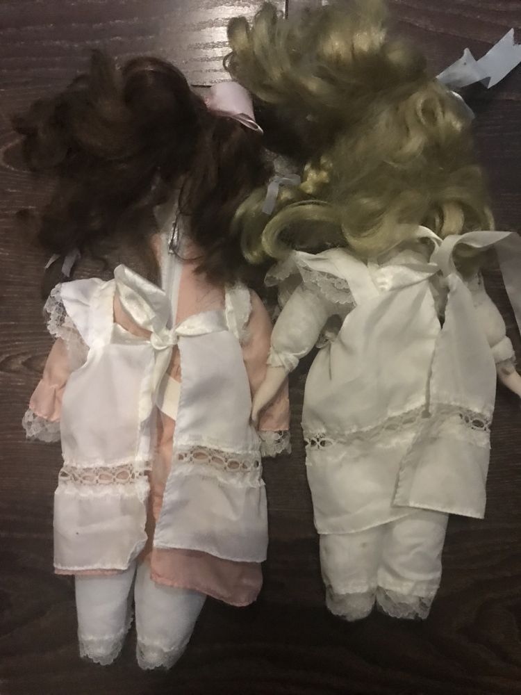 Porcelanowa lalka 2 lalki