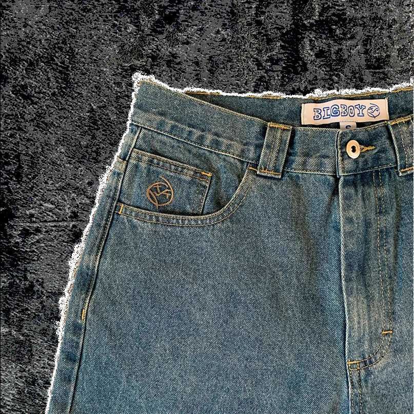 Джинcи BIG BOY JEANS MID BLUE (new logo)