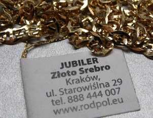 Złoty łańcuszek wzór Gucci 55 cm. 3,5 mm.