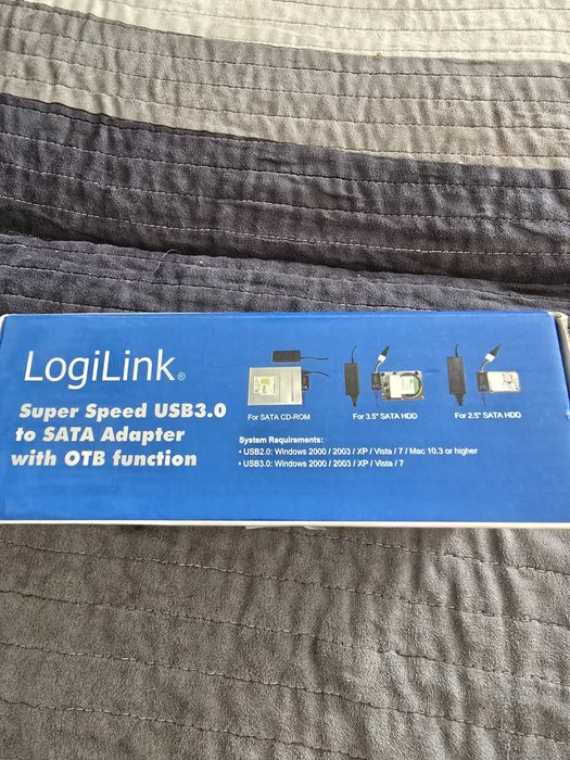 Adapter Super-Speed USB 3.0 na SATA z funkcją OTB