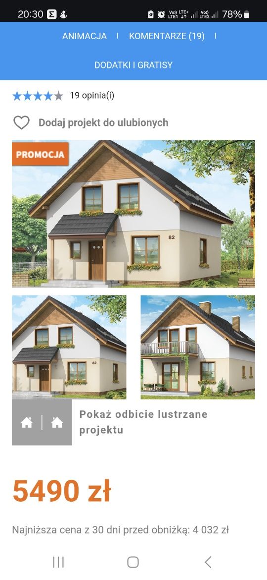 Projekt Dom Szkieletowy