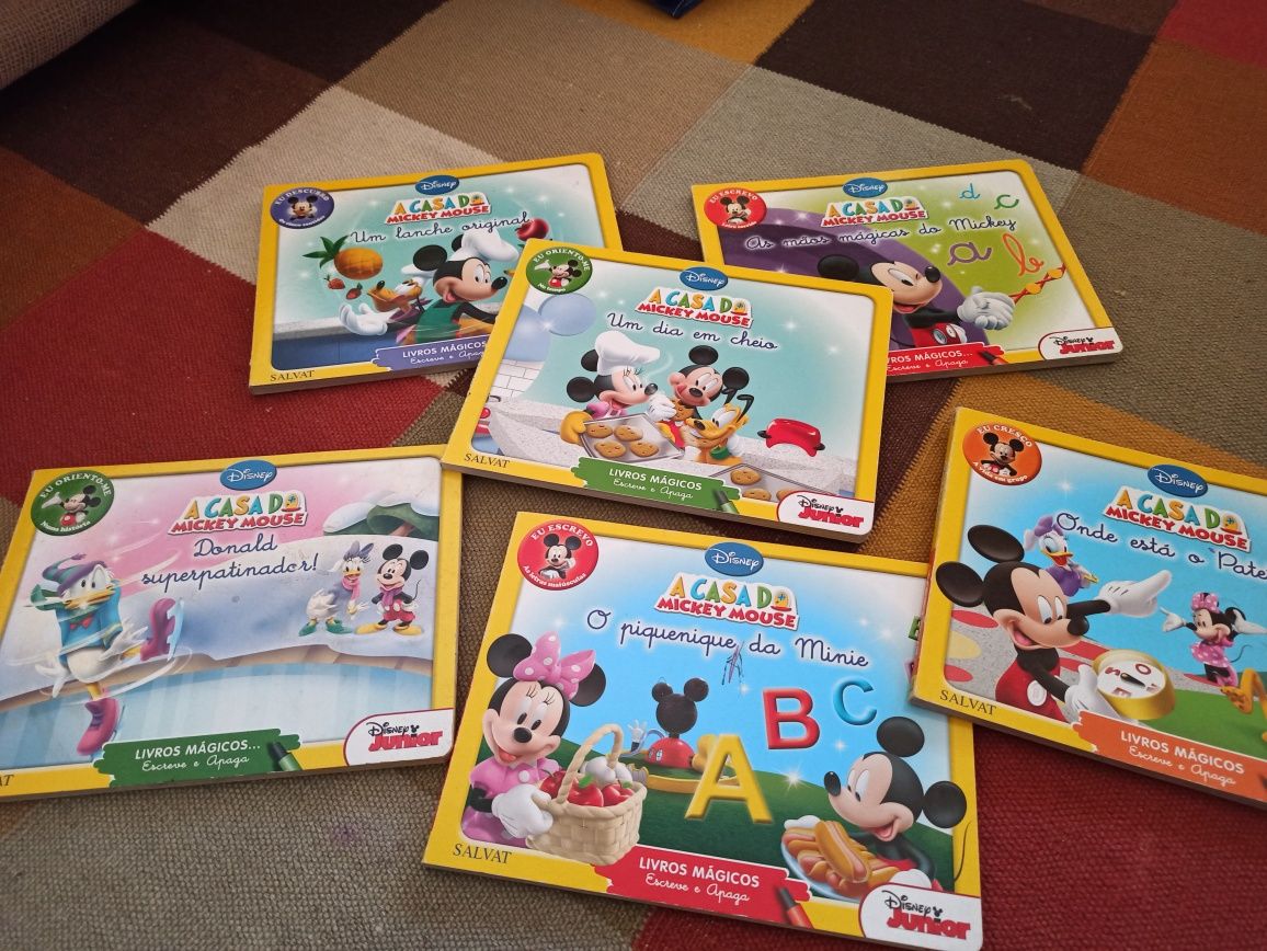 6 livros do Mickey - livros magicos