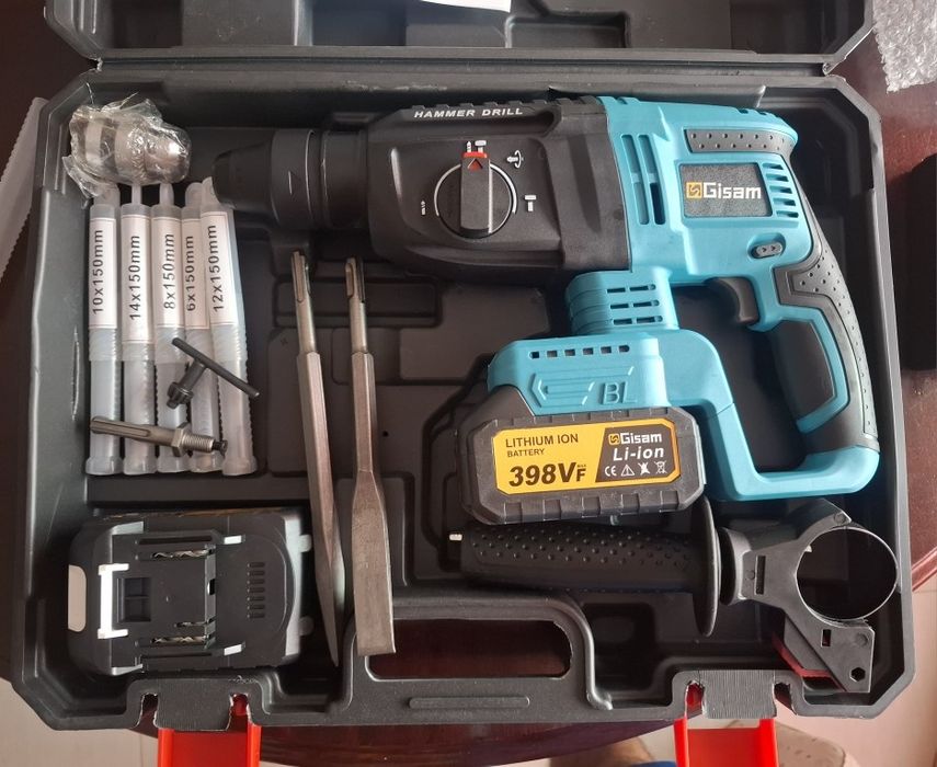 Młotowiertarka SDS+ 18V GISAM | 2x 3Ah | Walizka | Makita syste